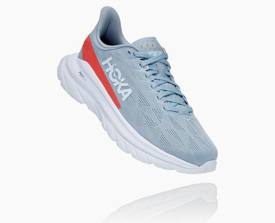 Hoka One One Mach 4 Löparskor Dam - Blå/Vita - LCFAR-6872